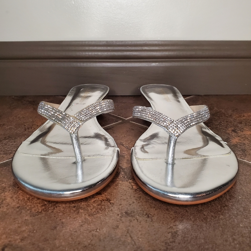 Le Chateau Rhinestone Sandals - Picture 7 of 9